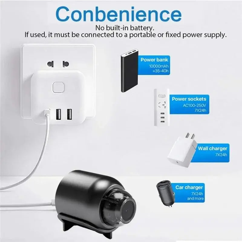New X5 Mini Camera 1080P Clear Night Vision Lightweight Portable Premium Cams Motion Detection Wireless WiFi Surveillance Camera